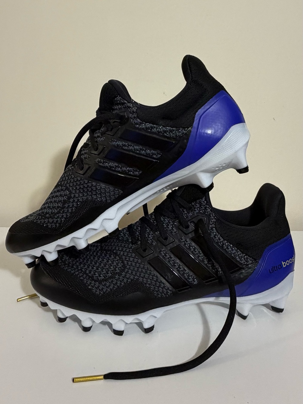 Adidas Ultra Boost Soccer Cleats – Black/Grey/Blue